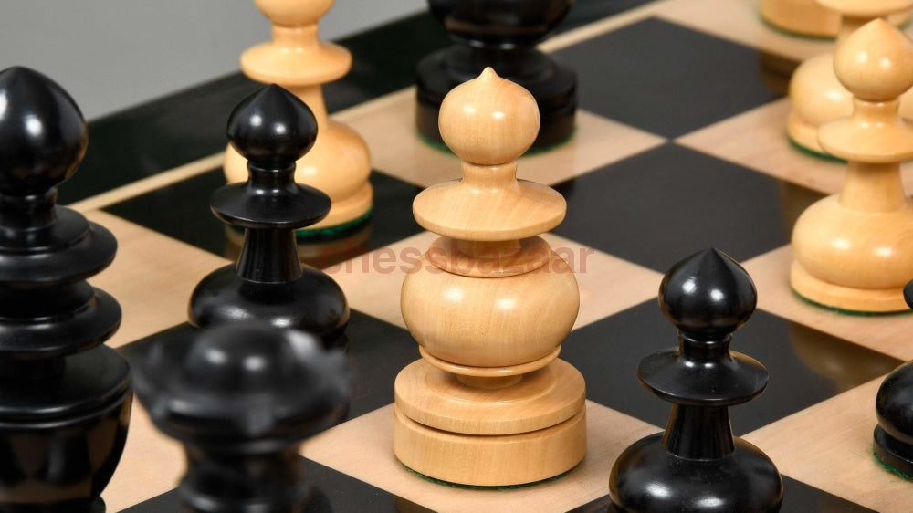 Nachgebaute Antiken Regence Schachfiguren: Gewichtete Eingefärbten Schachfiguren Aus Buchsbaumholz