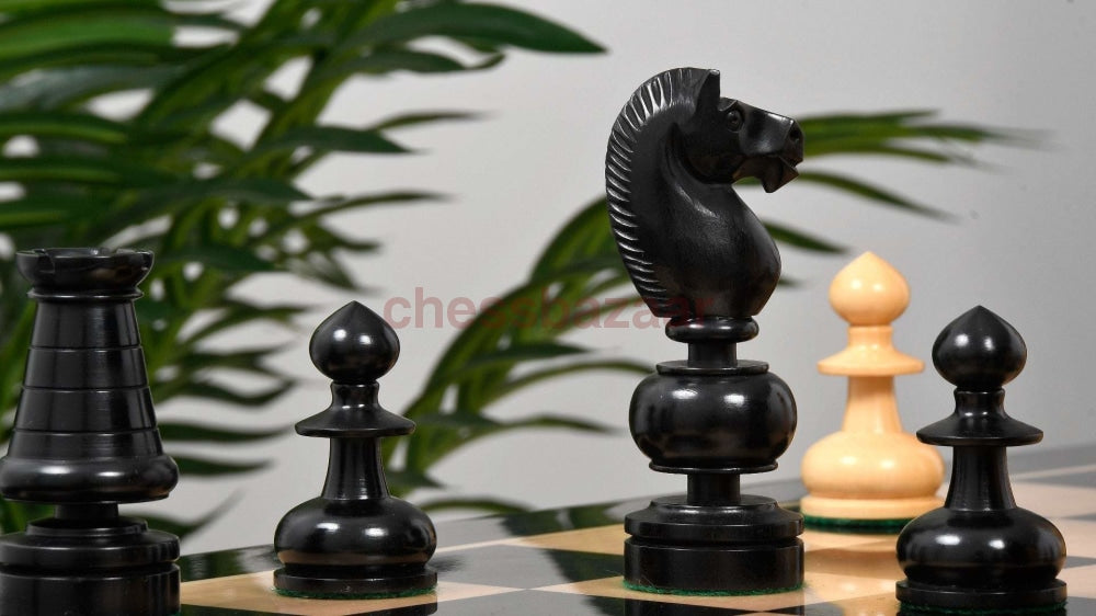 Nachgebaute Antiken Regence Schachfiguren: Gewichtete Eingefärbten Schachfiguren Aus Buchsbaumholz