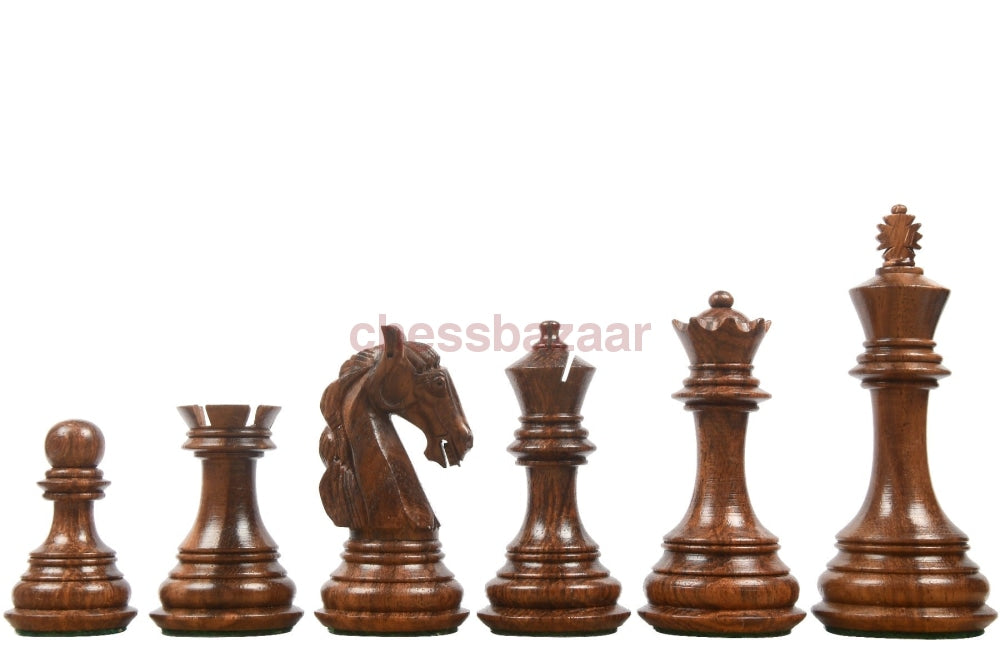 Neue kolumbianischen Staunton Schachfiguren : handgeschnitzte Schachfiguren aus Sheeshamholz und Buchsbaumholz – KH 101 mm