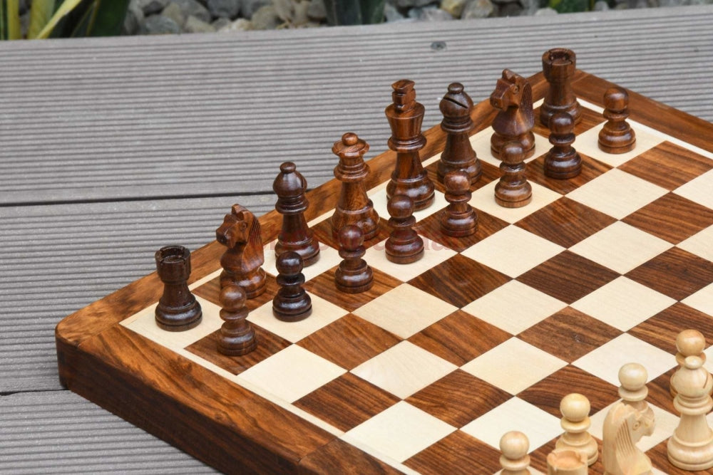 Reise Schachspiel Aus Holz Chessbazaar Indien Schachbuch Mit Fächern 30 Cm
