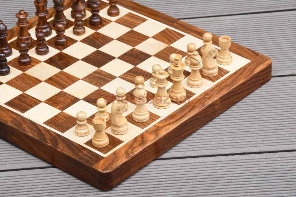 Reise Schachspiel Aus Holz Chessbazaar Indien Schachbuch Mit Fächern 30 Cm