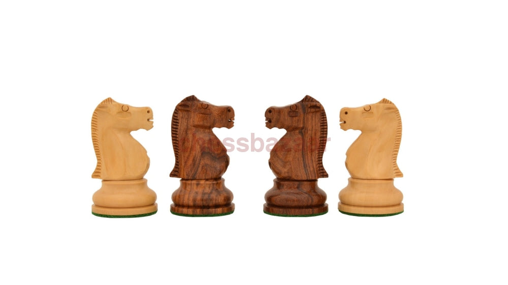 Reproduziertes 1972 Fischer-Spassky Schachspiel - Schachfiguren Aus Sheeshamholz Und Natur Mit