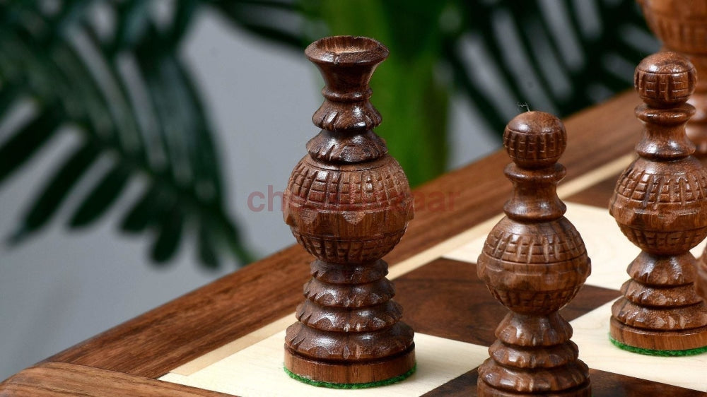 Sphärische Schachfigurenserie:  Klassische Gewichteten Handgefertigten Kugelförmigen Schachfiguren