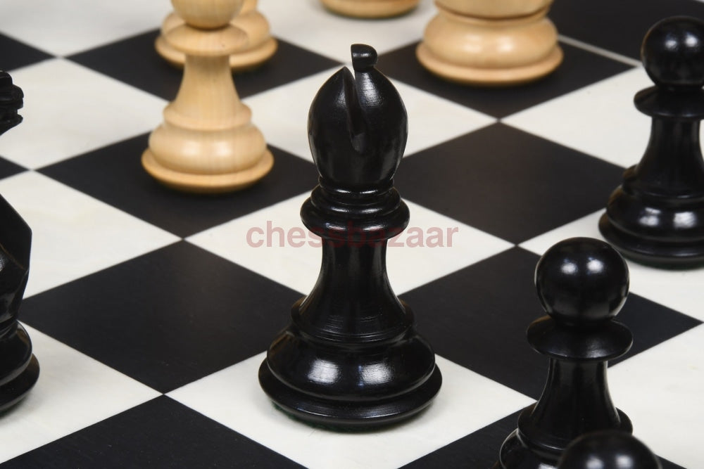 Staunton-Serie:  Dreifach Gewichtete Handgeschnitzten Staunton Schachfiguren Aus Ebenholz Und