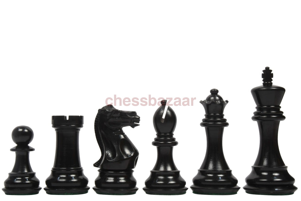 Staunton-Serie : Dreifach gewichtete handgeschnitzten Staunton Schachfiguren aus Ebenholz und Buchsbaumholz – König 100 mm