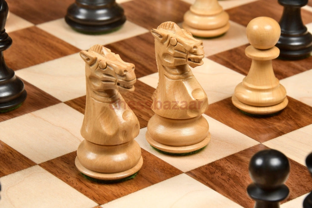 Staunton-Serie:  Gebeizte Handgefertigten Staunton Schachfiguren Aus Buchsbaumholz Chessbazaar